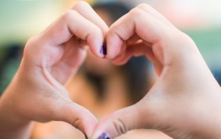 hands forming a heart